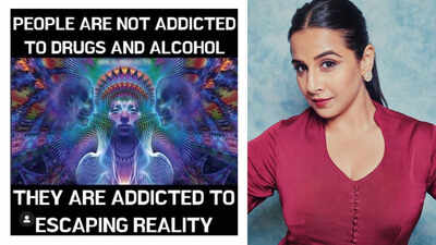 Vidya Balan's cryptic post on drugs and alcohol goes viral
