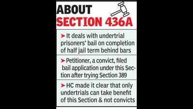 CrPC’s Section 436A only applicable to under trials, not convicts: HC