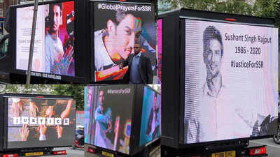 #GlobalPrayer4SSR: Sushant Singh Rajput's fans in London demands justice, sister Shweta Singh Kirti shares visuals