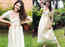 Kajal Aggarwal's hand-embroidered maxi dress is so soothing to the eyes