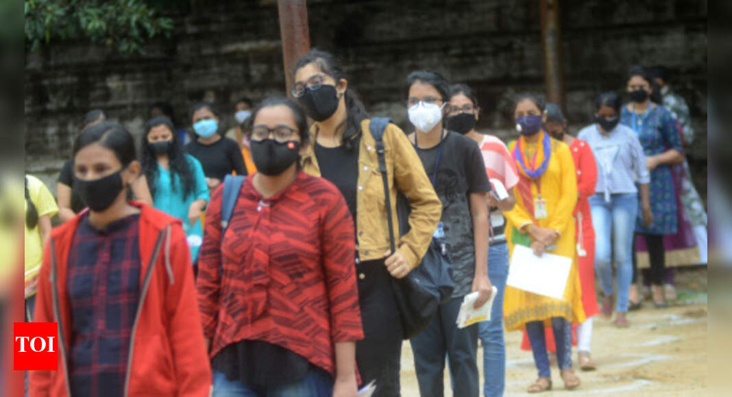 Jee Main News Jee Main Begins Across India With Covid 19 Precautions Times Of India