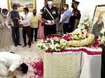 Pranab Mukherjee Funeral Pictures