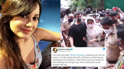Sushant Singh Rajput's death case: Minissha Lamba speaks up against 'horrific vilification' of Rhea Chakraborty