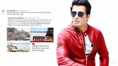 Sonu Sood extends his support to boatmen in Varanasi