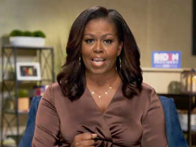 Former US first lady and author Michelle Obama talks about marriage