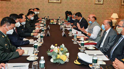 LAC row: Rajnath Singh meets Chinese defence minister