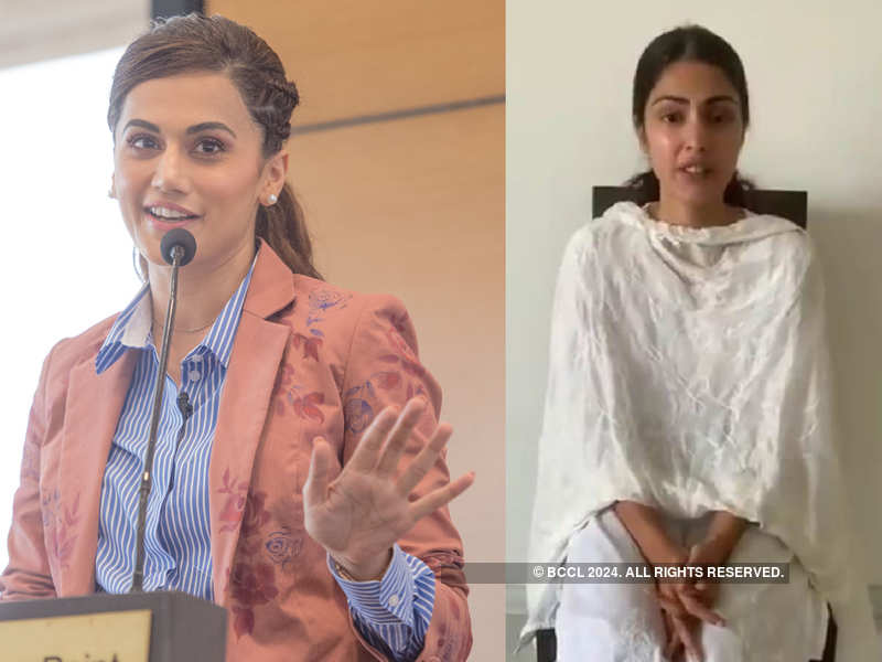 Taapsee Pannu stands in support of Rhea Chakraborty: Every woman who is with a relatively more successful man is NOT a ‘gold digger’