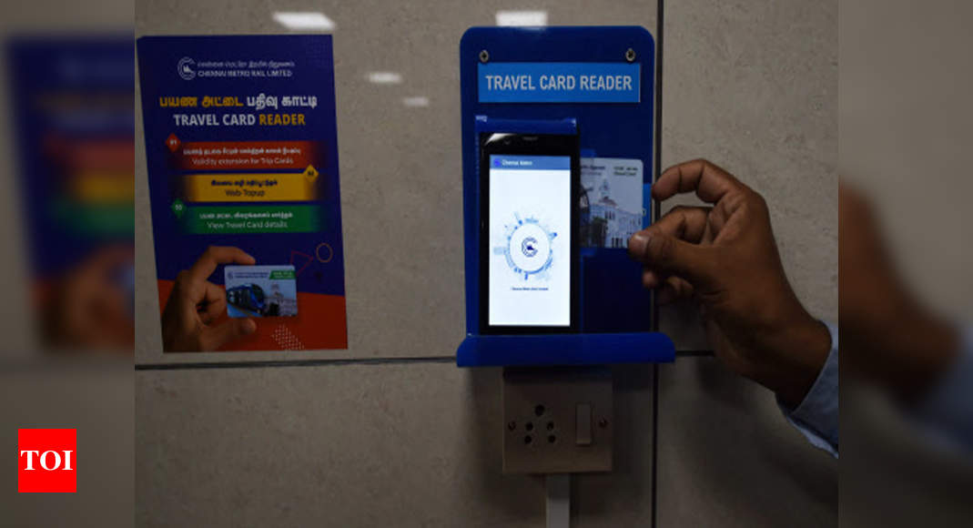 Chennai metro installs tap-and-go card readers for passengers | Chennai ...