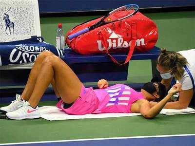 Madison Keys Us Open Madison Keys Retires From Third Round Match With Neck Injury Tennis News Times Of India