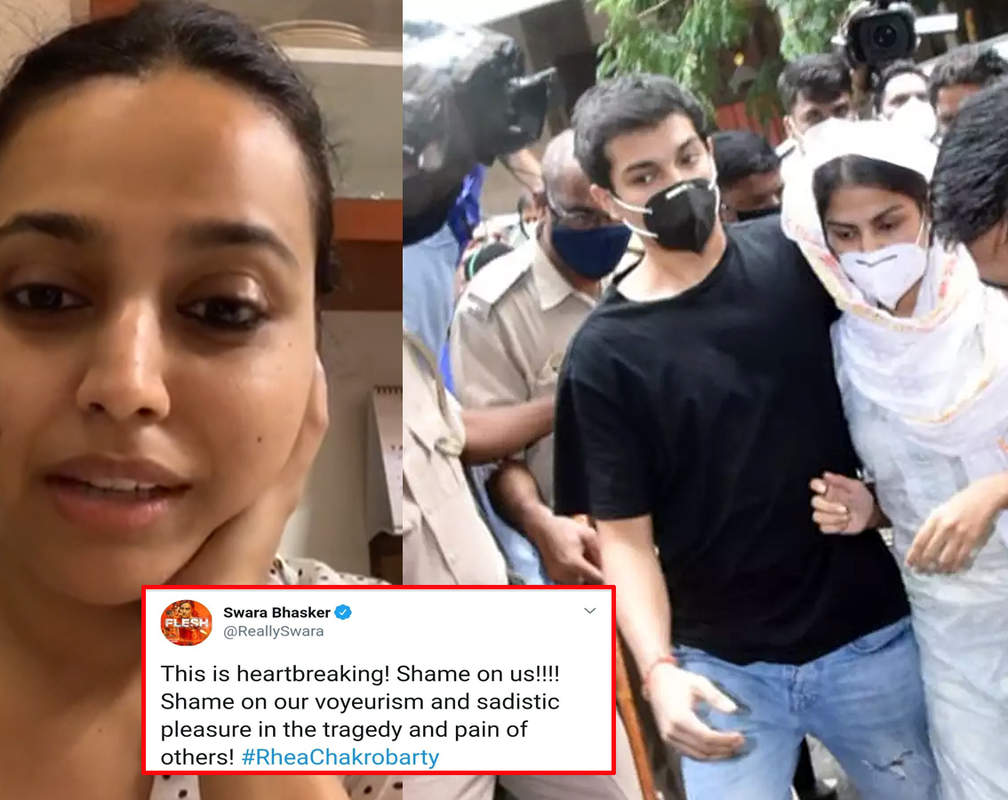 
Swara Bhasker defends Rhea Chakraborty's family after Showik Chakraborty is taken into custody, writes 'Shame on our voyeurism and sadistic pleasure in the tragedy'
