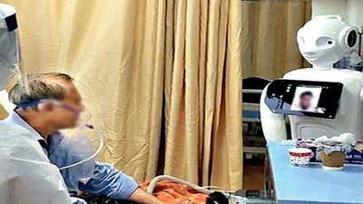 Robot turns counsellor for Covid patients at Noida hospital