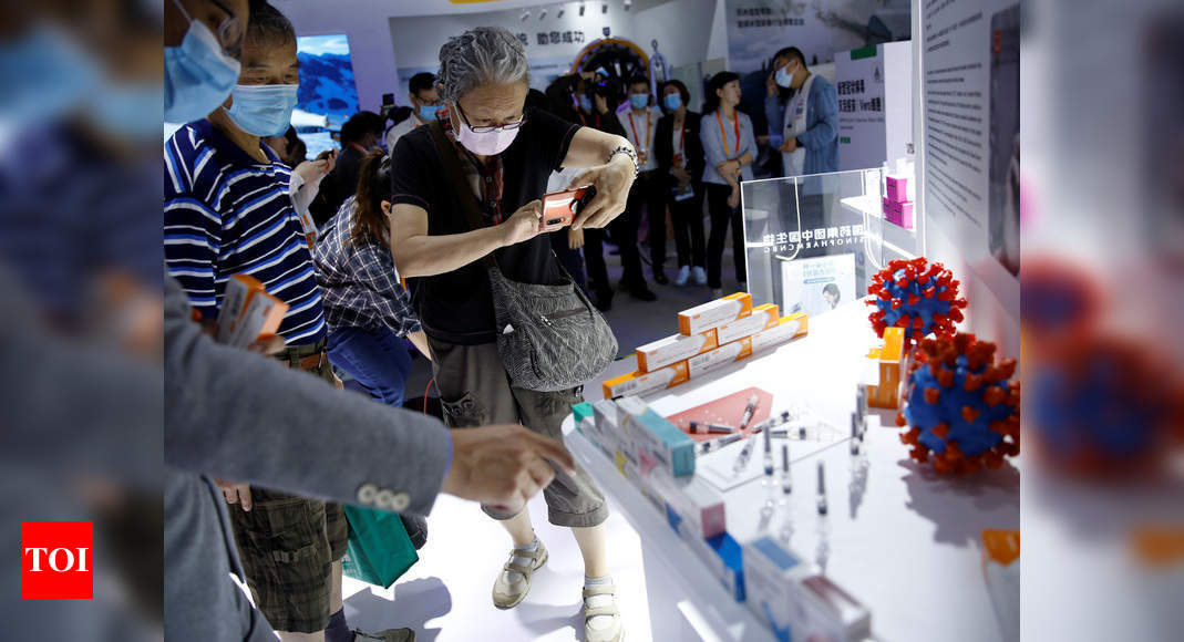 China shows off Covid-19 vaccines for first time