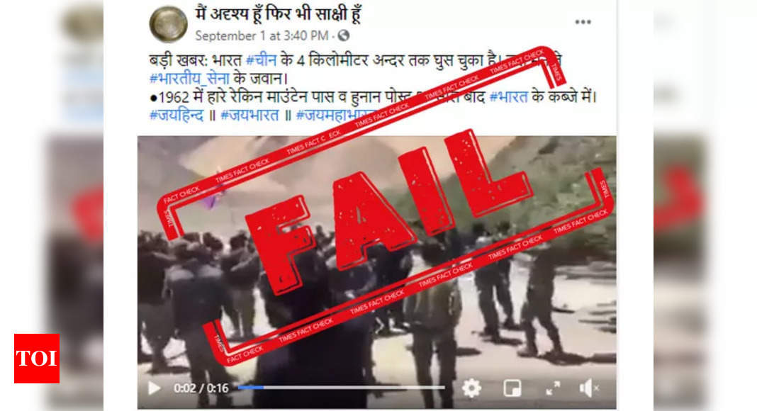 Video of Indian soldiers celebrating across LAC fake