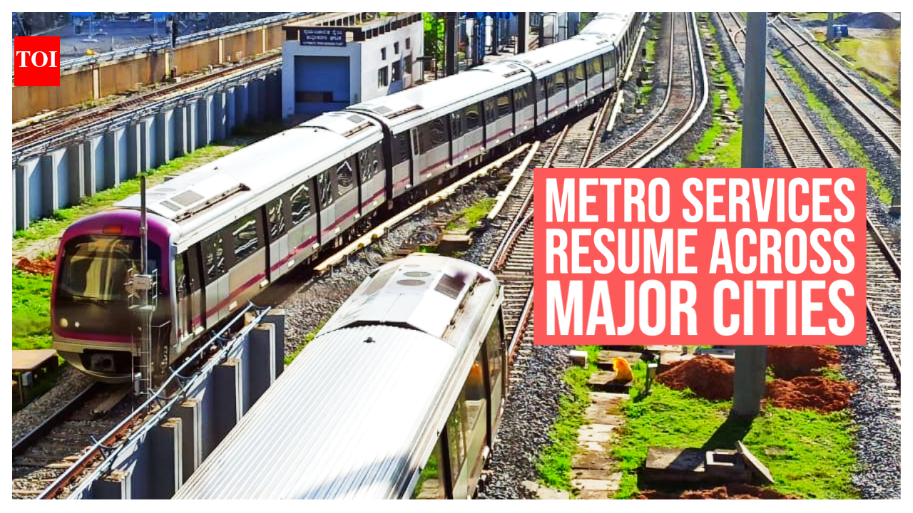 Metro services resume across major cities: First day first show