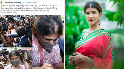 Telugu actress Lakshmi Manchu reacts to Rhea Chakraborty being mobbed by media, says, 'This is no way a woman should be treated'
