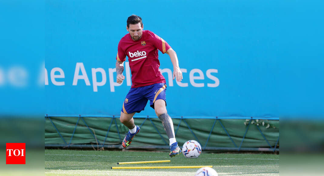 Messi trains alone as Barca reintegration begins Football News