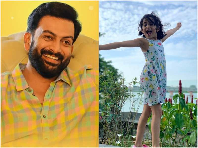 Prithviraj Sukumaran I Love You Baby Girl Says Prithviraj Sukumaran As His Daughter Alankrita Turns Six Malayalam Movie News Times Of India