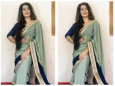 Photo: Nidhi Jha flaunts her beauty in a classic saree
