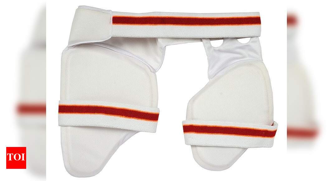 Cricket thigh pads for professional batsmen Times of India
