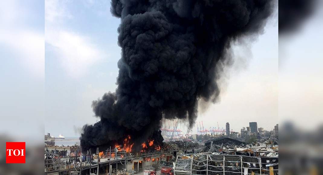 Fire breaks out at Beirut port weeks after explosion