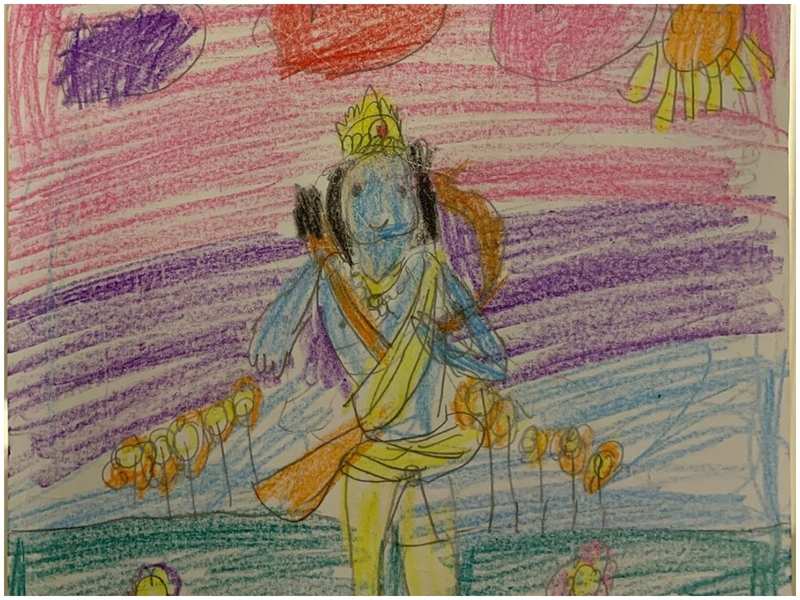 Prithviraj Sukumaran Janmashtami Prithviraj Sukumaran S Daughter Alankrita Makes A Drawing Malayalam Movie News Times Of India