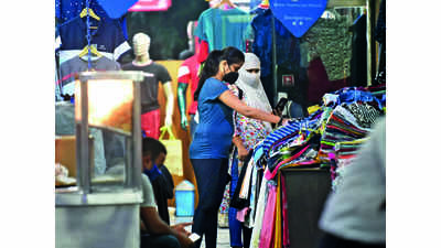 Shoppers in Gurgaon are getting used to shopping in the new normal