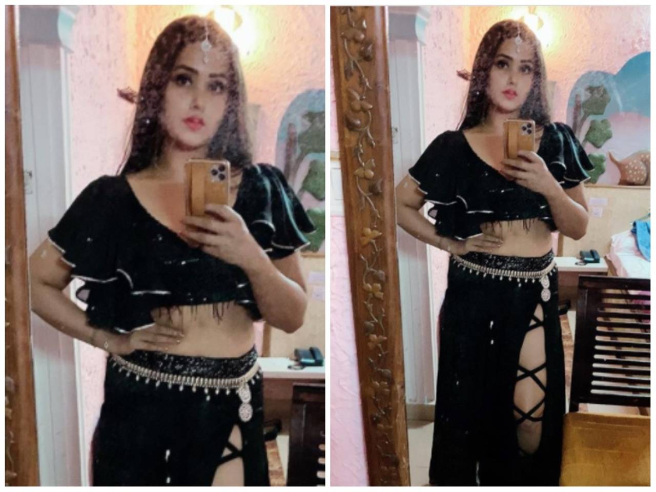Xxxx Video Com Kajal - Kajal Raghwani gives a glimpse of her look from the upcoming song |  Bhojpuri Movie News - Times of India