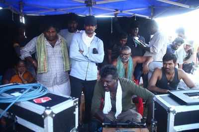 Karnan actress shares BTS picture from the shoot