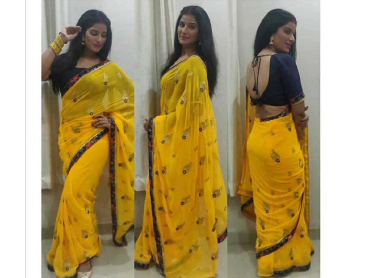 saree ka plazo suit