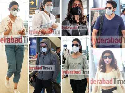Who says masks can’t be stylish? Take inspo from Tollywood stars like Keerthy Suresh, Rashmika Mandanna, and Ram Pothineni's #AirportDiaries
