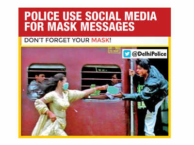 Police depts tap pop culture for mask messages on social media