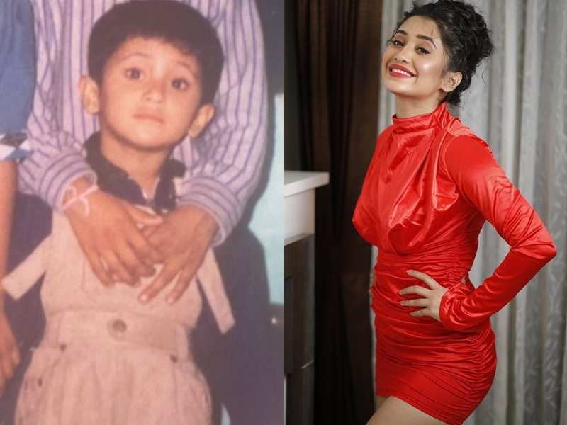Shivangi Joshi's childhood pictures make Ashnoor Kaur, Rakshanda Khan and other TV celebs call her a 'cutie' - Times of India
