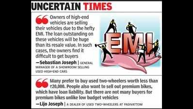Kerala: Unable to pay EMI, people sell off high-end vehicles