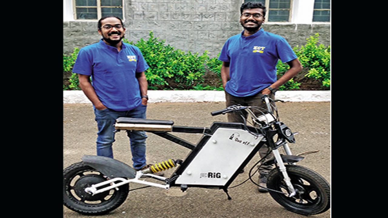 Tamil Nadu Researcher duo s low cost e bike set to go places