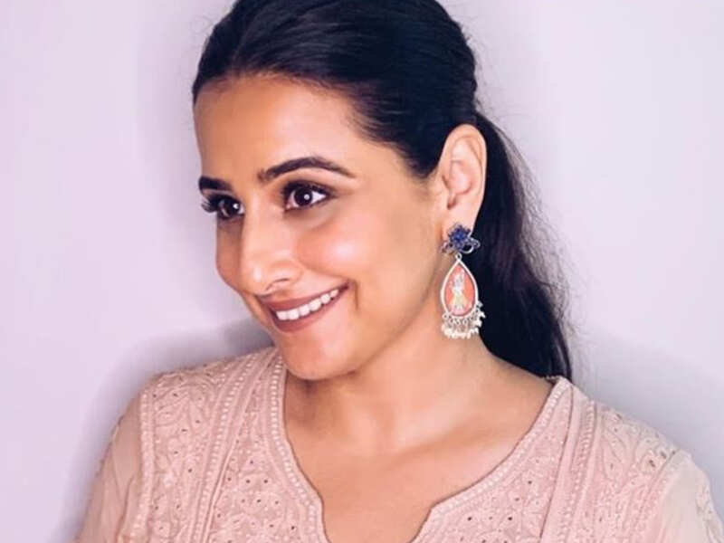 Vidya Balans Nude Anarkali Is A Perfect Pick For Minimalistic Brides