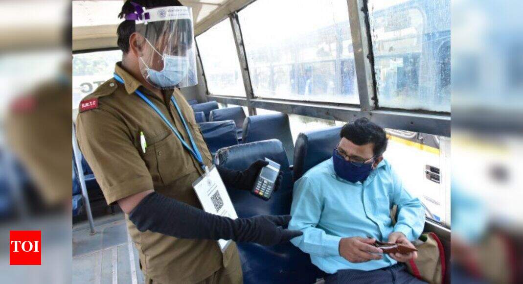 All BMTC buses go cashless but only 4,000 users pay via QR code daily ...