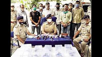 Five held with illegal arms during special operation in Jhalawar