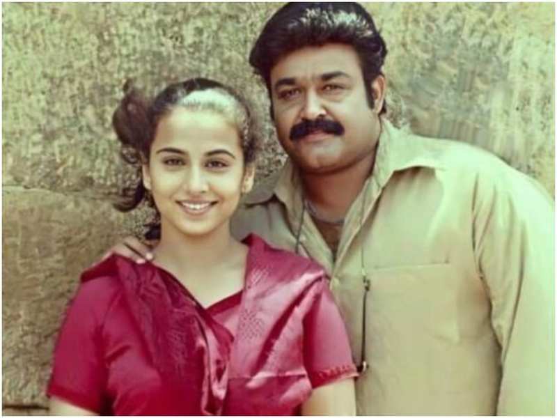 Vidya Balan Vidya Balan Shares A Throwback Picture With Her First On Screen Hero Mohanlal Malayalam Movie News Times Of India