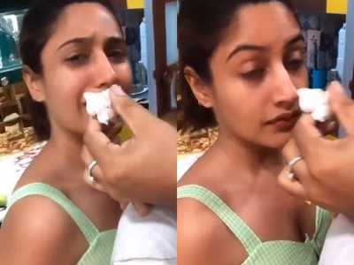 Naagin 5's Surbhi Chandna smelling the cake illustrates the woes of people on dieting; watch video