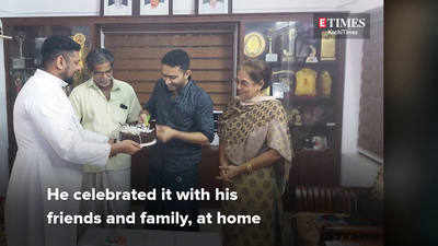 Malayalam actor Shine Tom Chacko's birthday celebration
