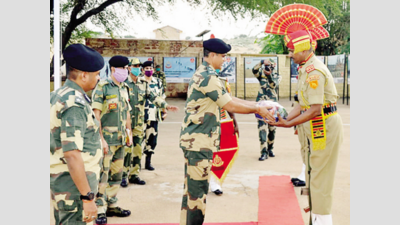 Newly appointed BSF Raj frontier IG visits Tanot shrine