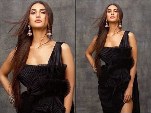 Vaani Kapoor styles sultry black outfit with Rs 6k earrings for photoshoot  with Ranbir Kapoor - India Today