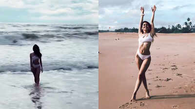 Alaya F finds 'Freedom' in Goa, looks ravishing in this white cut-out monokini!