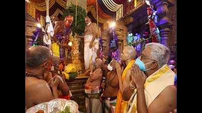 Covid-19: Tirumala Brahmotsavams begin without any mada streets processions for the first time in the history of the Tirumala temple