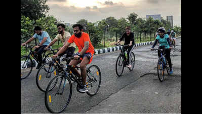 With safety measures in place, city cyclists hit the road