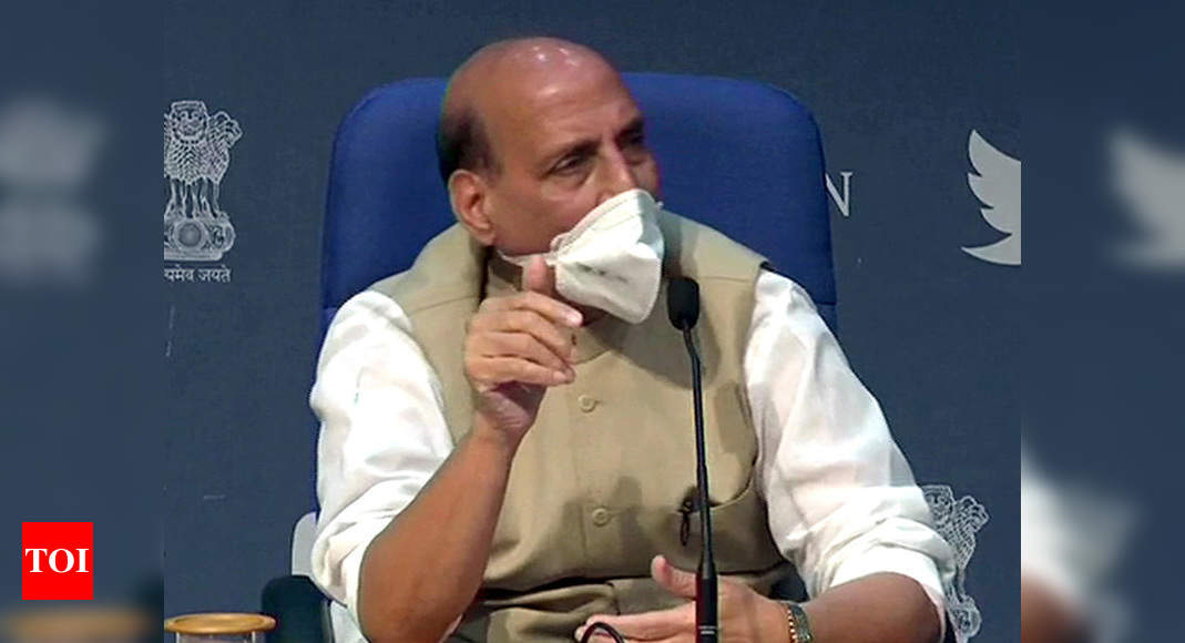 Rajnath calls oppn conduct in RS 'shameful', assures farmers on MSP