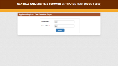 CUCET answer key 2020 released, check here