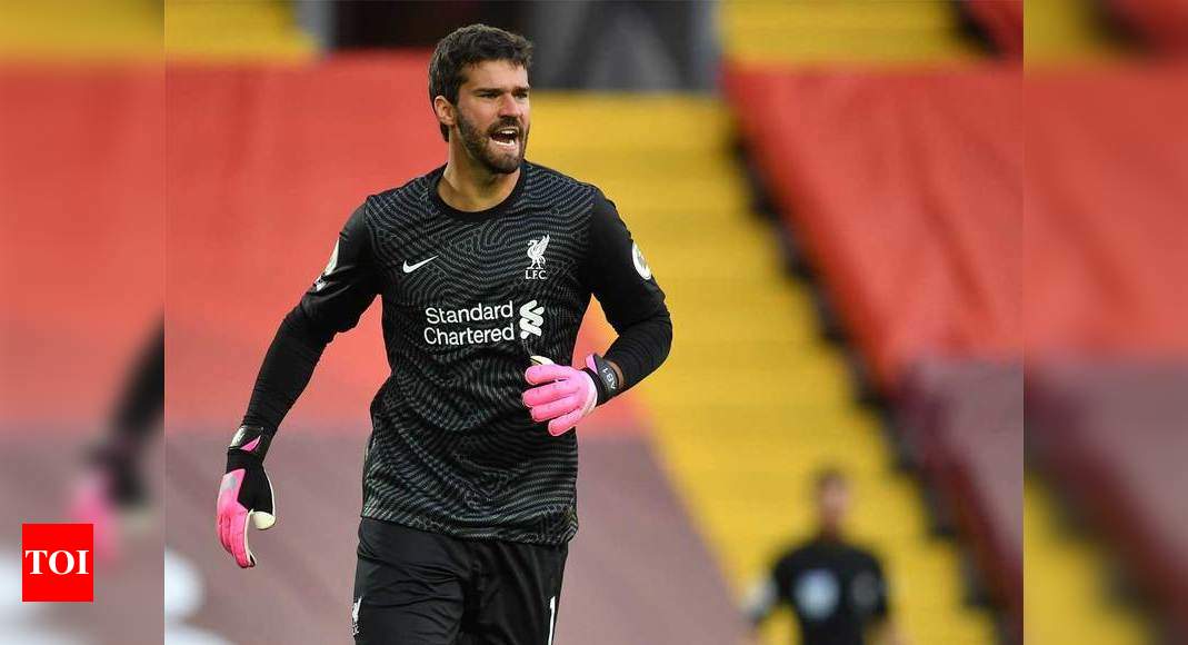 LIVERPOOL, ENGLAND - SEPTEMBER 18: Alisson Becker of Liverpool