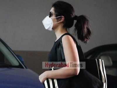 Spotted: Raashi Khanna in black workout wear heading to the gym