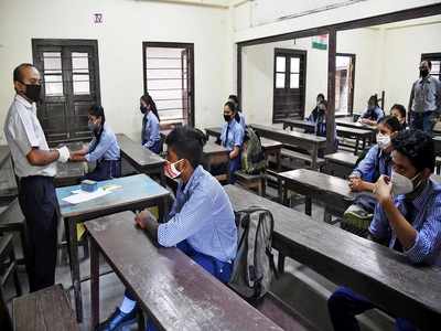 Government schools in Hyderabad reopen following safety precautions amid COVID-19 pandemic
